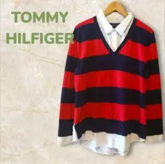 TOMMY HILFIGER ストライプ長袖カットソー