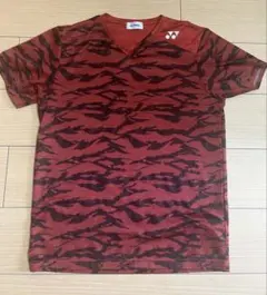 那*固様 YONEX バドミントンウェア ゲームシャツ Lサイズ レッド ユニフ