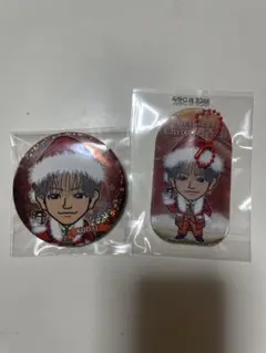 LILLEAGUE リルリーグ 山田晃大 缶バッジ クリアチャーム クリスマス