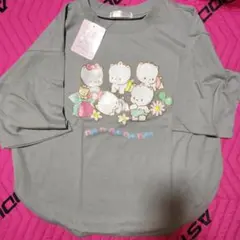 Sanrio サンリオニャニィニュニェニョン Tシャツ ブルーグレー Mサイズのサムネイル