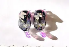 じゃれねこ『1月☆16 蝶々×黒×ピンク系』