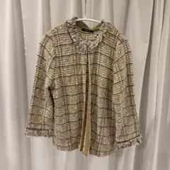 Aquascutum ツイード柄カーディガン