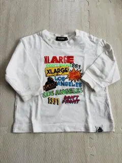 XLARGE グラフィックTシャツ ホワイト 長袖