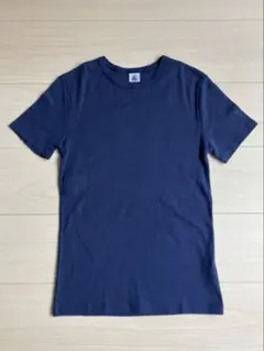 プチバトー ポワンココット半袖Tシャツ ネイビー XXSのサムネイル