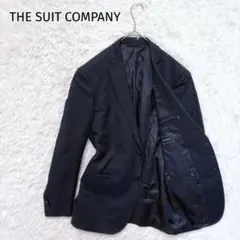 【ザスーツカンパニー】ビジネススーツ　セットアップ　ストライプ　ネイビー　メンズ