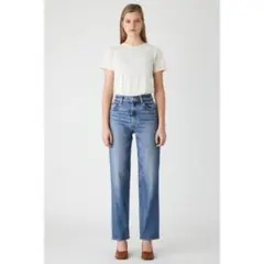 美品　MOUSSY PLAIN JEANS STRAIGHT 24インチ　日本製