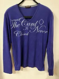 HIDEAWAYS ブルー　長袖カットソー