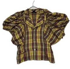 comme des garcons アーカイブ　チェック　パフスリーブ　シャツのサムネイル