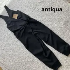 アンティカ 大人サロペット 黒