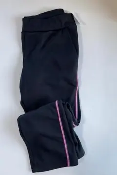 最終価格 フィットネスパンツ ブラック ピンクストライプ 3L 大きなサイズ