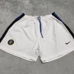 インテル　ハーフパンツ　L　NIKE　ナイキ　ホワイト　ショーツ　ユニフォーム