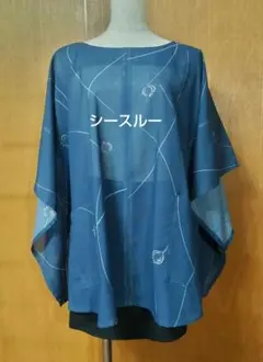 夏着物リメイクプルオーバー