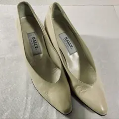 ⭐️新品未使用⭐️【BALLY】パンプス ハイヒール ホワイト ベージュ 革