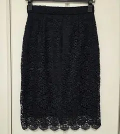 UNIQLO ネイビー レース タイトスカート S