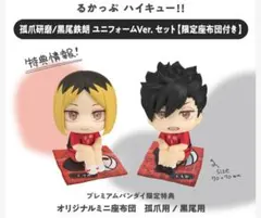 ハイキュー!!　るかっぷ　孤爪研磨　黒尾鉄朗　ユニフォーム　座布団