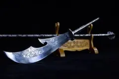 血の呪い落葉洛陽双刀 武蔵 【希少】高級 鑑賞用 武具 刀装具 日本刀