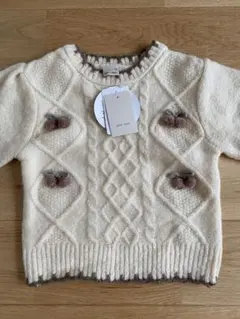 プティマイン　ニットセーターとショートパンツセット　女の子