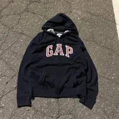 old gap ジップパーカー ネイビー レッド 00s archive