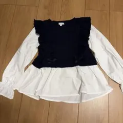 長袖カットソー（チュニックブラウス）
