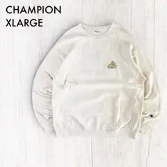 CHAMPION x XLARGE コラボ スウェット (L) リバースウェーブ