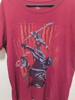 ディズニー ストア ブラックパンサー Tシャツ 2XL レッド 【古着】