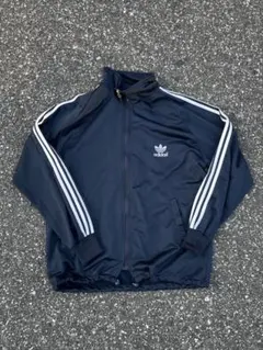 極美品✨00s アディダス トラックジャケット ドローコード Y2K ギミック 00s アディダス ナイロンジャケット XL 黒 ドローコード ボックス Y2K