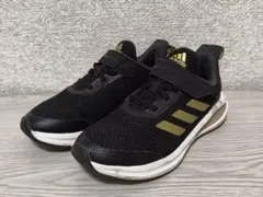 adidas FortaRun K 20.5cm ブラック／ゴールド①