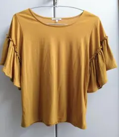 GLOBALWORK フリル袖カットソー 半袖トップス L グローバルワーク