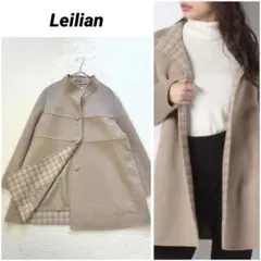 大きいサイズ Leilian カシミヤ100% ミドルコート 13 上質