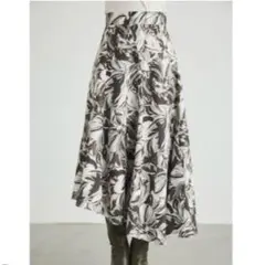 rienda ロングアシンメトリースカート