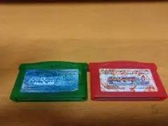 電池交換済みポケットモンスター エメラルド・ファイアレッド 2本セット