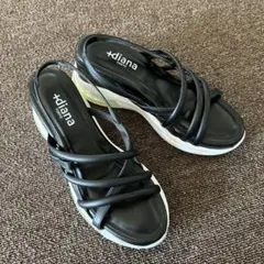 diana ブラック スポーツサンダル