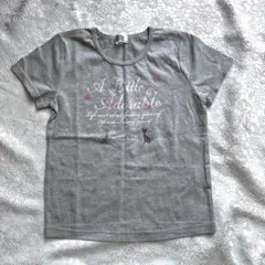 Crown Banby 猫プリント Tシャツ グレー 130cm 綿100%のサムネイル