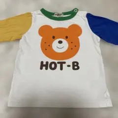 HOT BISCUITS 長袖Tシャツ ロンTくま 80cm
