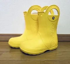 Crocs クロックス イエロー キッズ長靴 20センチ 黄色 ラバー