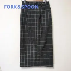 グレー系チェック柄タイトスカート