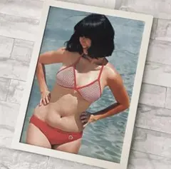 河合奈保子 写真集 平凡 再会の夏 ポスター 水着ビキニ 昭和アイドル