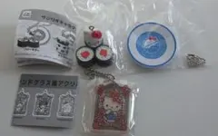 サンリオキャラクターズ お寿司キーチェーン ステンドグラス風キーチェーン