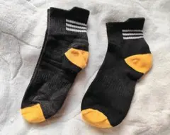 サポートソックス☆2足組　ブラック•ダークグレー