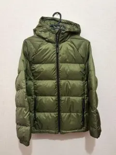 GAP フード付きダウンジャケット XS オリーブグリーン