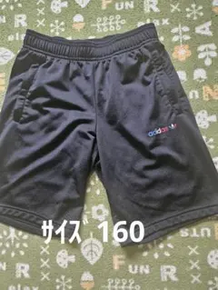 adidas ハーフパンツ 黒 160cm