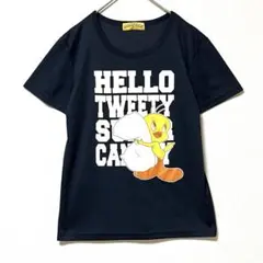 2754 ルーニーテューンズ レディース Tシャツ 半袖 トゥイーティー Lのサムネイル