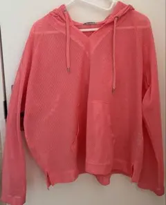 forever21 メッシュ フード付きパーカー ピンクのサムネイル