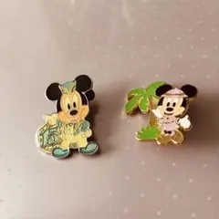 ミッキー15周年&ミニー ピンバッジセット　非売品