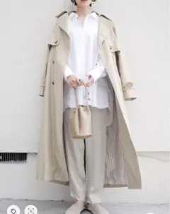 定価7万 Demi-LuxeBEAMSLAQUINTANEオーバートレンチコート