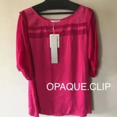 OPAQUE.CLIP 半袖ブラウス