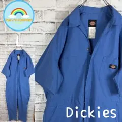 USA古着Dickies 半袖ツナギ　ジャンプスーツ　オールインワン L RGのサムネイル