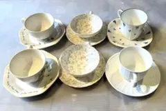 ウエッジウッド】WEDGWOOD カップ&ソーサー おまとめセット 5客 