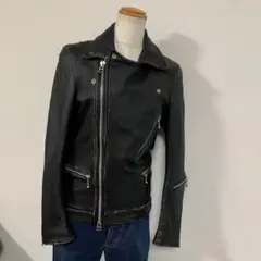 ナノユニバース　UKライダースジャケット、 パンク、バイカー、ロンジャン