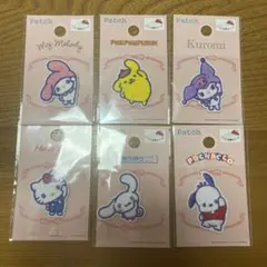 【匿名配送】6点　セリア　サンリオ　ワッペン　キティ　マイメロディ　まとめ売り